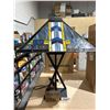 Image 2 : Stained Glass Table Lamp With Metal Base, Y20 Model