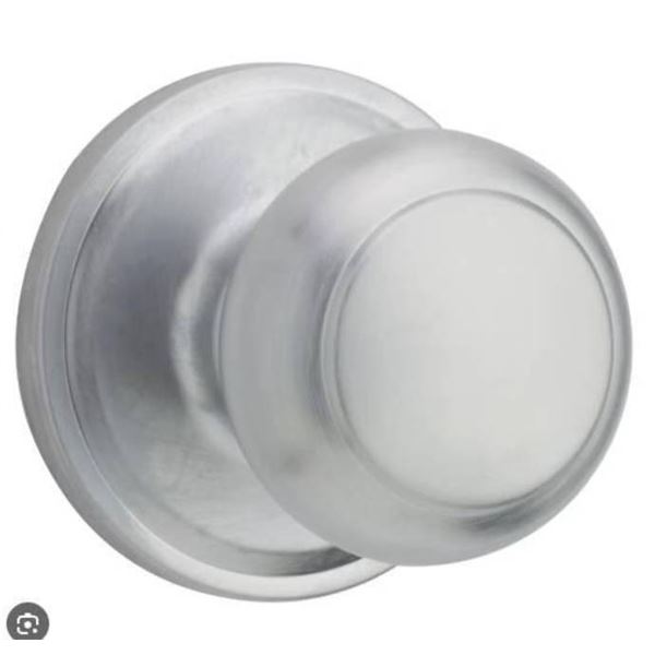 Lot of 6 - Weiser Troy Passage Door Knob,, Satin Chrome Finish