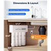 Image 1 : Ecoviva UnderSink Reverse Osmosis RO 1000GPD Water Filter Filtration System