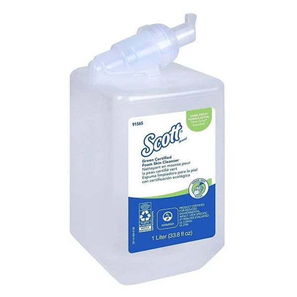 Lot of 6 - Scott Essential Green Certified Foaming Unscented Hand Soap - 1L