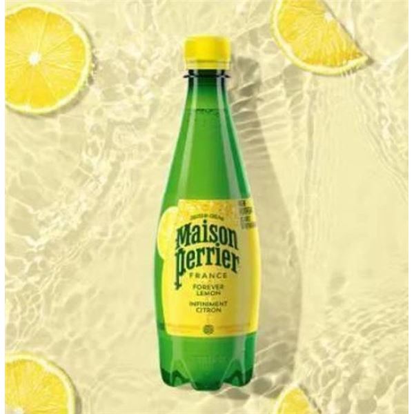 Maison Perrier Lemon Natural Sparkling Water 12x1L Bottles