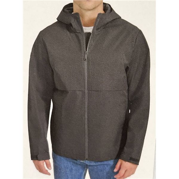 Docker's Men’s Black Hooded Jacket, Size Large