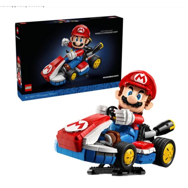 Lego 71377 Mario and Standard Kart Building Kit, 1972 Pieces
