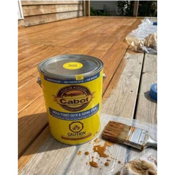 Cabot Wood Toned Deck and Siding Stain, 19202 Cedar, 3.78L