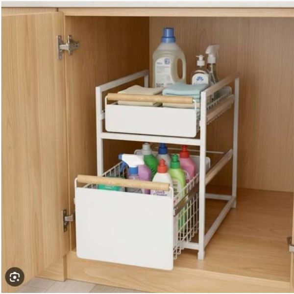 Mesa Home And Design 2-Tier Organizer With Sliding Drawers