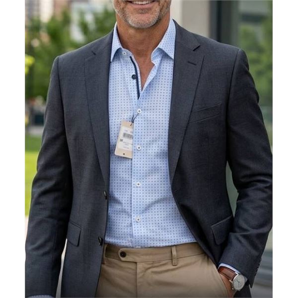 Bugatti Men’s Dress Shirt, Size M, Style 9350,