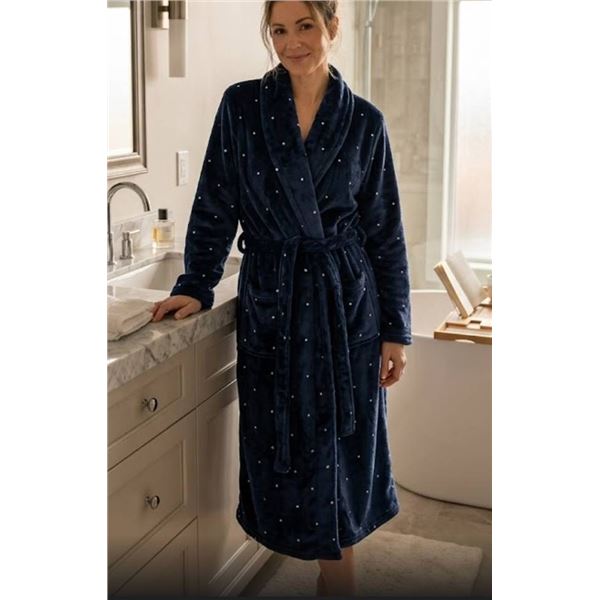 Claudel Lingerie Navy Robe, Style BA129470, Size TG/XL