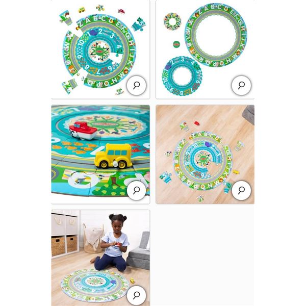 Melissa & Doug 48-Piece Tracks Floor Puzzle