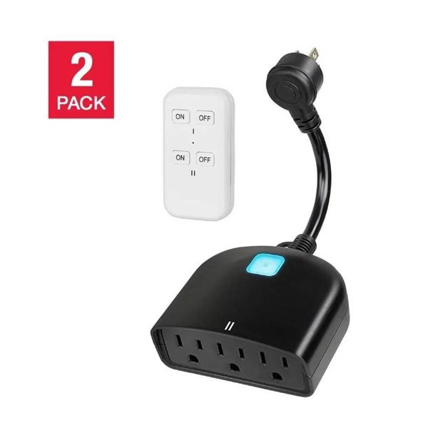 Prime WiFi Smart Outlets with Remote Control, Pack of 2