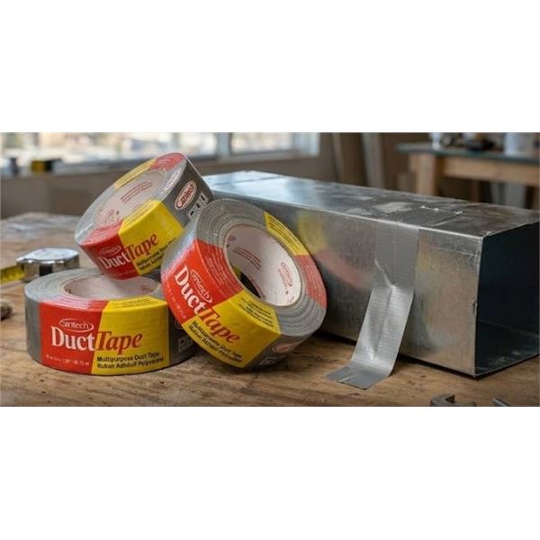 Cantech Multi-Purpose Duct Tape, 48mm x 55m, Lot of 6 Rolls