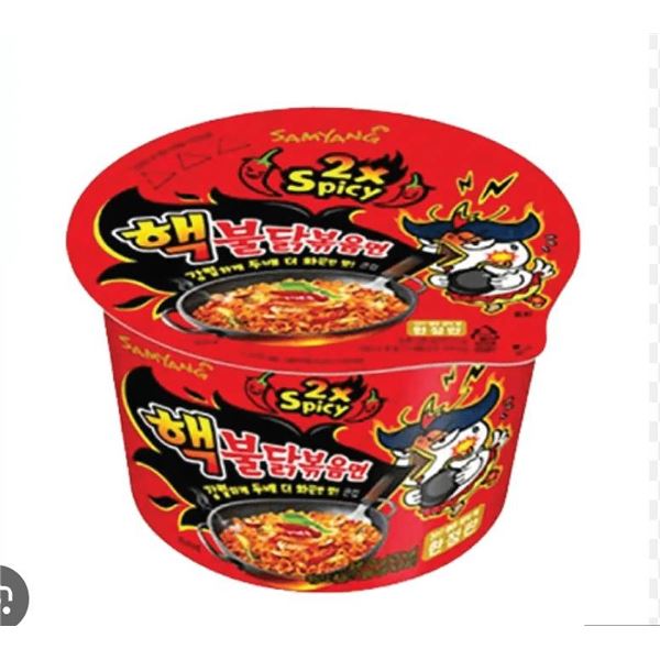 Samyang Spicy Chicken Ramen Big Bowl, Net Wt 1.68kg, Made in Korea Case of 16