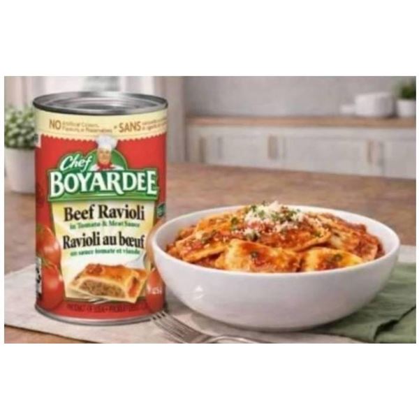 Chef Boyardee Beef Ravioli in Tomato & Meat Sauce, 8 Cans (425g Each)