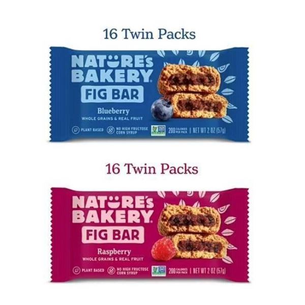 Nature’s Bakery Fig Bar Variety Pack – 32 Twin Packs