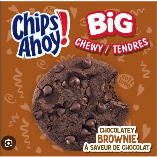 Big Chips Ahoy! Chocolatey Brownie Cookies, 7 Packs, 497 g