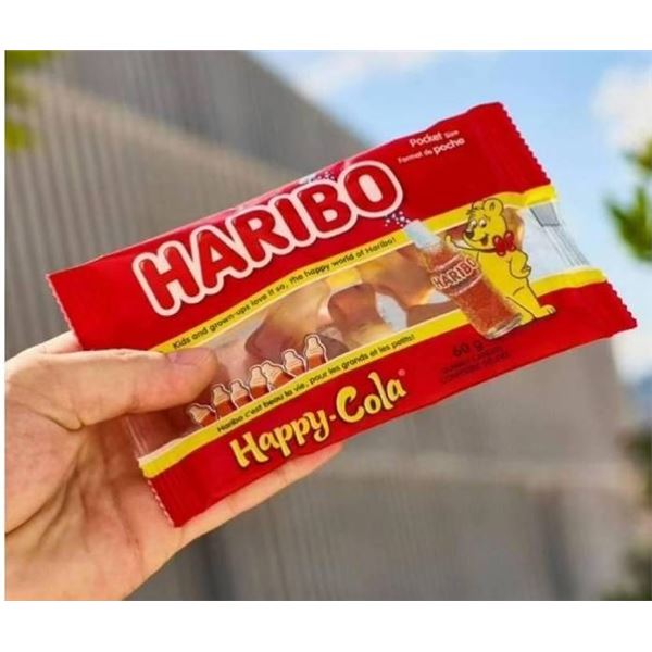 Haribo Happy-Cola Gummy Candies, 18 x 60 g Packs