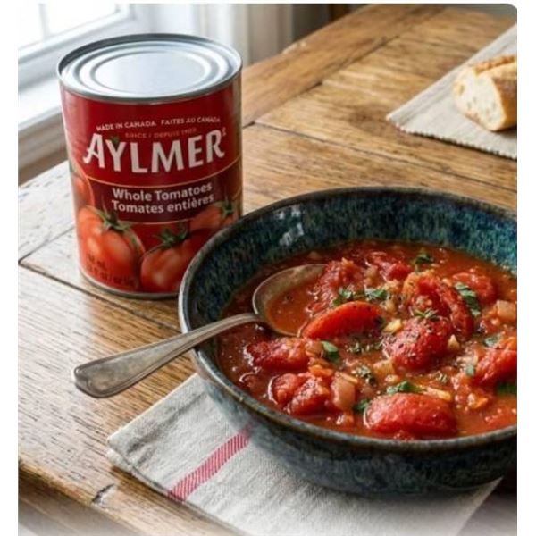 Aylmer Whole Tomatoes 8 x 796mL – Made in Canada