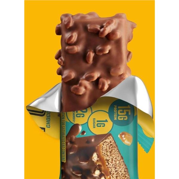 FULFIL Protein Snack Bars, Chocolate Salted Caramel Flavored, Gluten Free with 15g Protein, Pantry S