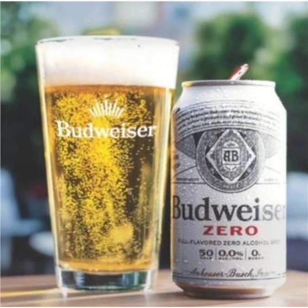 Budweiser Zero Alcohol Beer 12 Pack, 355 mL Cans