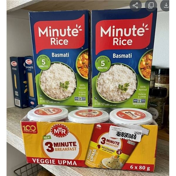 Minute Rice Basmati and MTR 3 Minute Veggie Upma Combo Pack