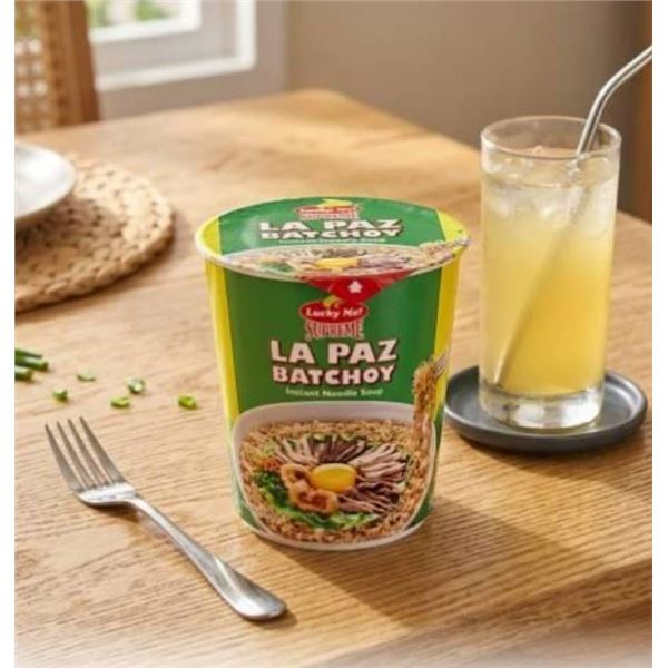 24 x 70g Lucky Me! La Paz Batchoy Instant Noodle Soup Cups