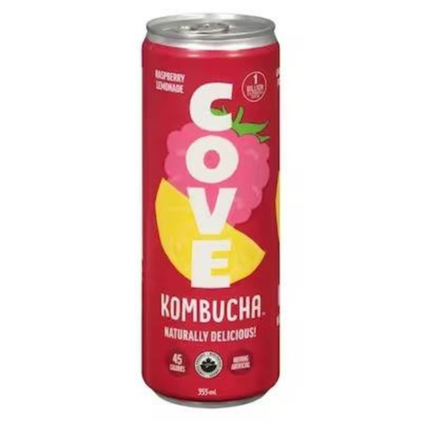 Cove Kombucha Raspberry Lemonade Drinks 12 x 350mL