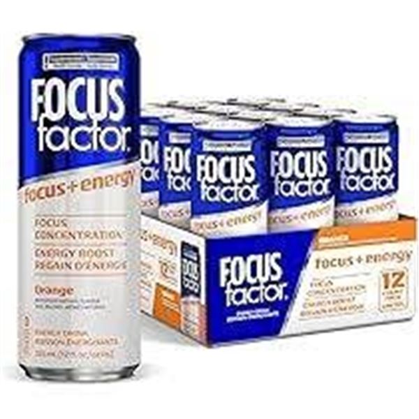 Focus Factor Focus + Energy Orange 12 x 355mL Cans