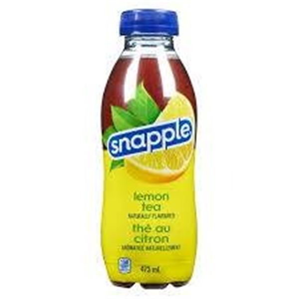 Snapple Zero Lemon Tea, 12 x 473mL Bottles