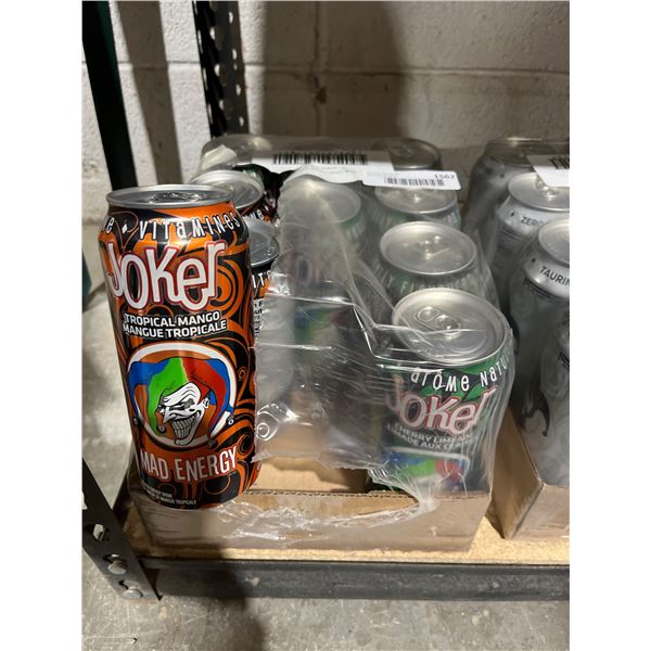 Joker Tropical Mango and Mad Energy Drinks – Multiple Cans