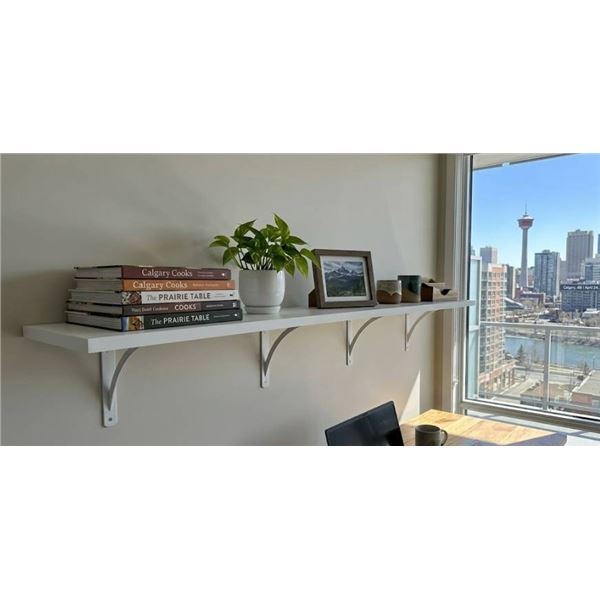 3 Boxes of Rubbermais 4pcs White Shelving 10" x 48" **Brackets and Accessories Not Included**