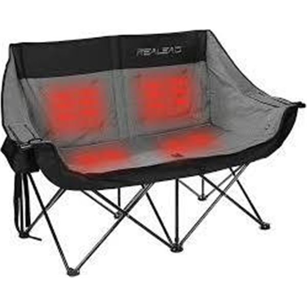 Realead Heated Double Camping Chair with Adjustable Settings