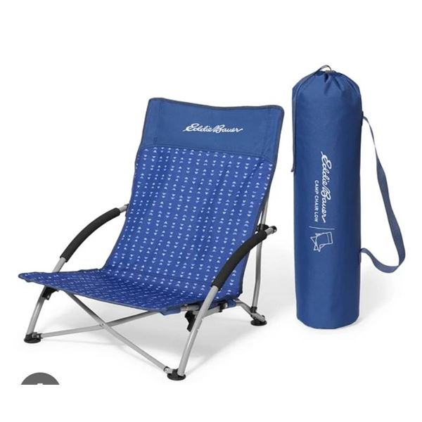 Eddie Bauer Camp Chair Low with Carry Bag Lake