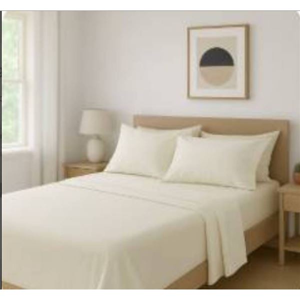 Comfy Bamboo World 9500 Series Queen Sheet Set, 4 Pieces