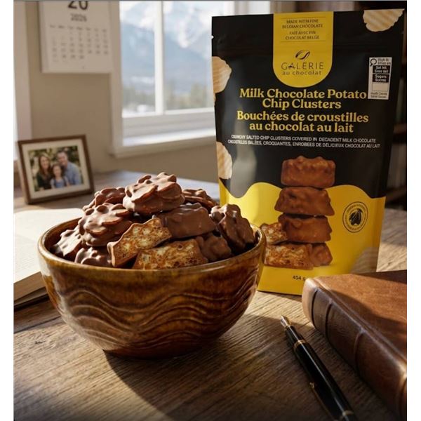 Galerie au Chocolat Milk Chocolate Potato Chip Clusters 454g