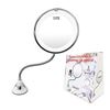 Image 1 : Flexible Gooseneck Magnifying LED Mirror with 360-Degree Swivel