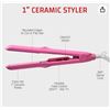 Image 1 : Red by Kiss 1-Inch Ceramic Styler Hair Straightener, Model PKV01K