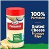 Image 1 : 3 Kraft Parmesan Grated Cheese Containers, 125g Each