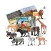 Image 1 : Lot of 2 - Prextex Safari Animals 9-Piece Set With Learning Book