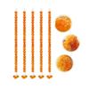 Image 1 : Artificial Marigold Flower Garland, 5 Strands, 5 Feet Long