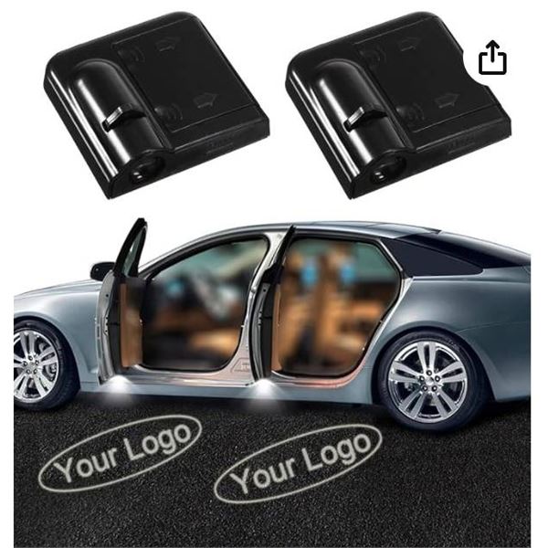 Courtesy 2pcs Car Door Projector Lights Compatible with All Models - Wireless