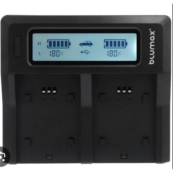 Blumax Dual Digital Battery Charger, for Sony NP-FH50