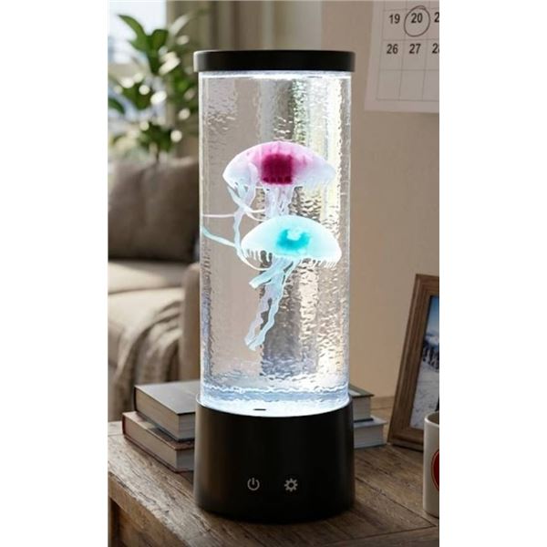 Jellyfish Lamp with Illuminated Display and Remote Control Feature