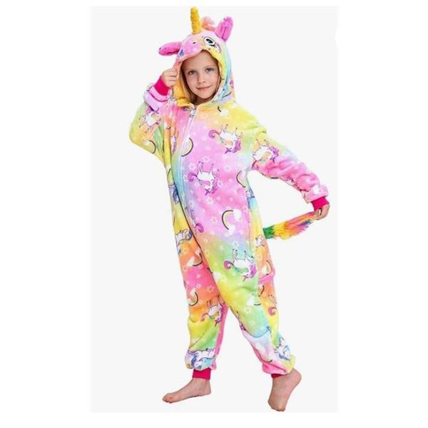 Uniquecos Kids Unicorn Onesie Cosplay Costume, Size 5T