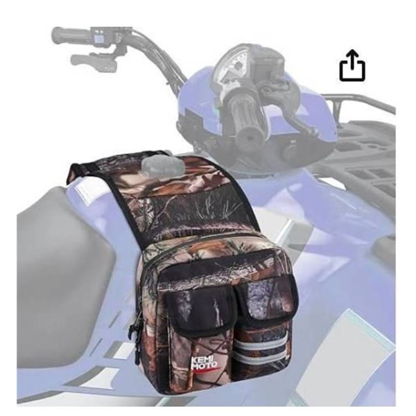 KEMIMOTO ATV Tank Bag Waterproof Cooler Motorcycle Saddle Bag Compatible with Most Powersports 4 Whe