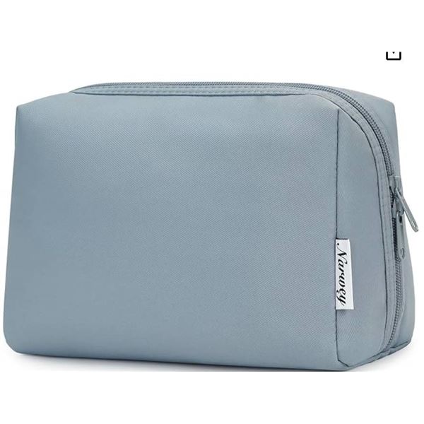 Narwey NW5188GB Large Makeup Bag, Greyish Blue