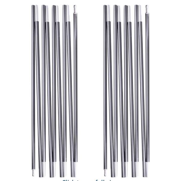 TRIWONDER Tent Poles - 20 ft, Aluminum Alloy Construction