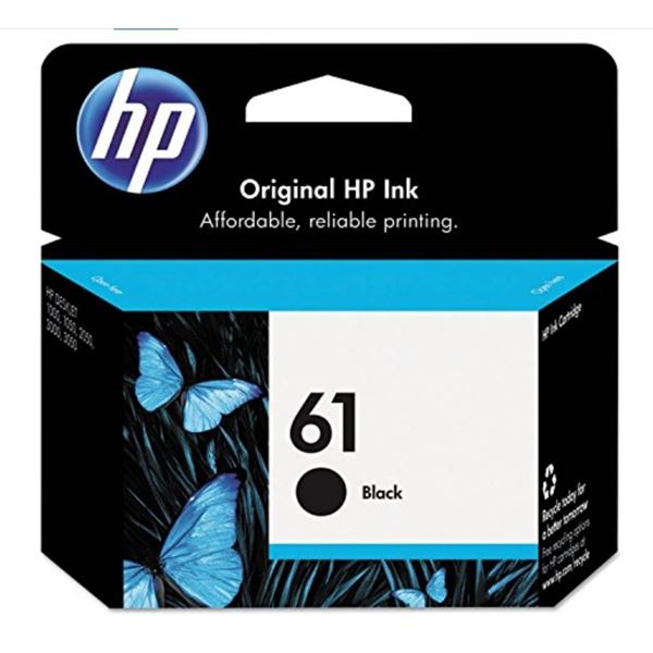 Lot of 2 - HP 61 Black Ink Cartridge Duo for HP Printers