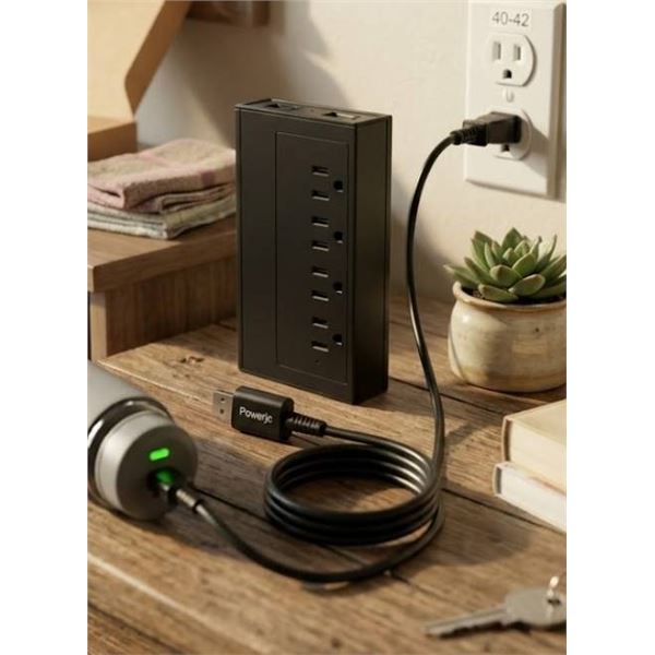 Powerjc PD-US103 USB Smart Charging Station Surge Protector