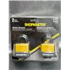 Image 2 : ShopMaster 1.5 Inch (40mm) Weather Resistant Laminated Steel Padlocks, Keyed Alike - 2 Pack