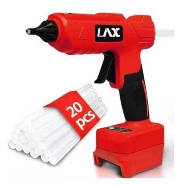 Cordless 100W Hot Glue Gun for Milwaukee M18 Battery, Handheld Heavy Duty Glue Gun Kit  Without Batt