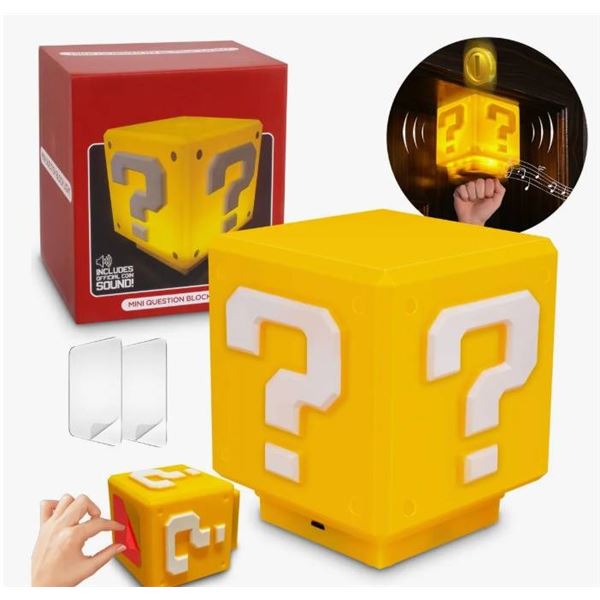 Lot of 2 - Cofeymera Mini Square Sound Lamp with USB Power Cable